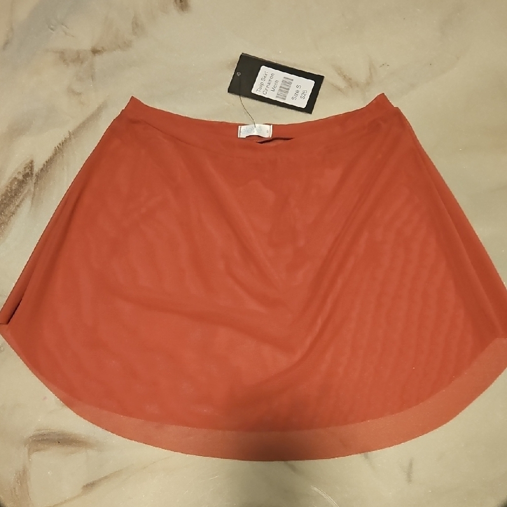 Elegant Orange Skirt